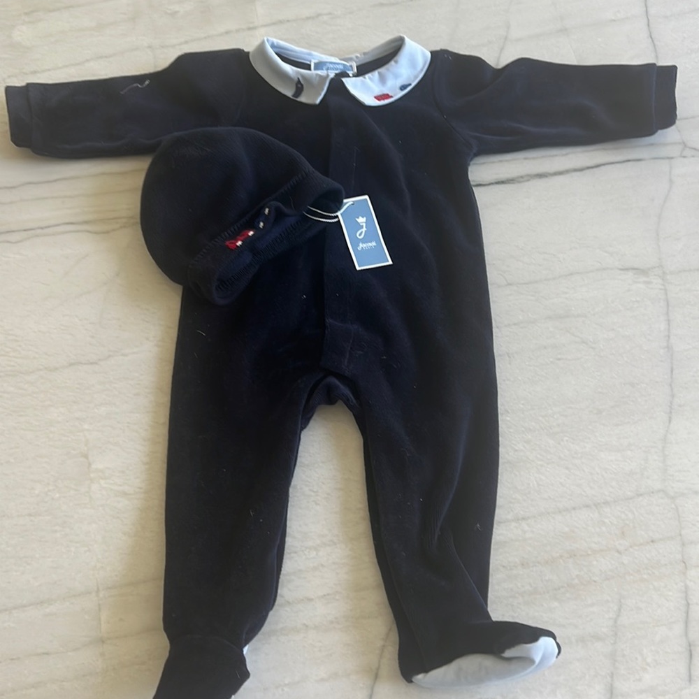 Jacadi velour onesie
